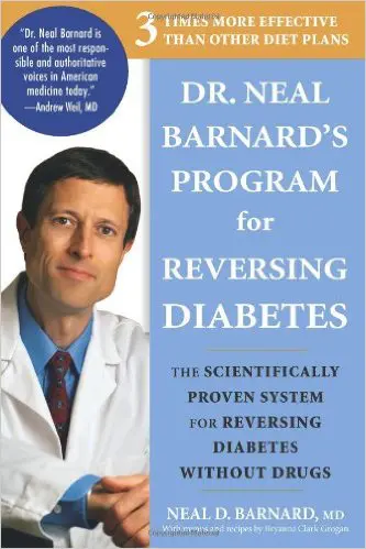 Book cover: Dr. Neal Barnard's diabetes program.