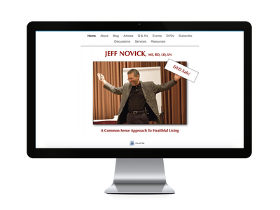 Website displaying health-related DVD sale.