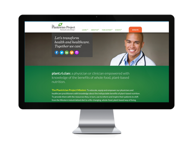 Website promoting plant-based nutrition for clinicians.