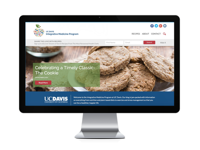 Website on monitor displaying cookie article.
