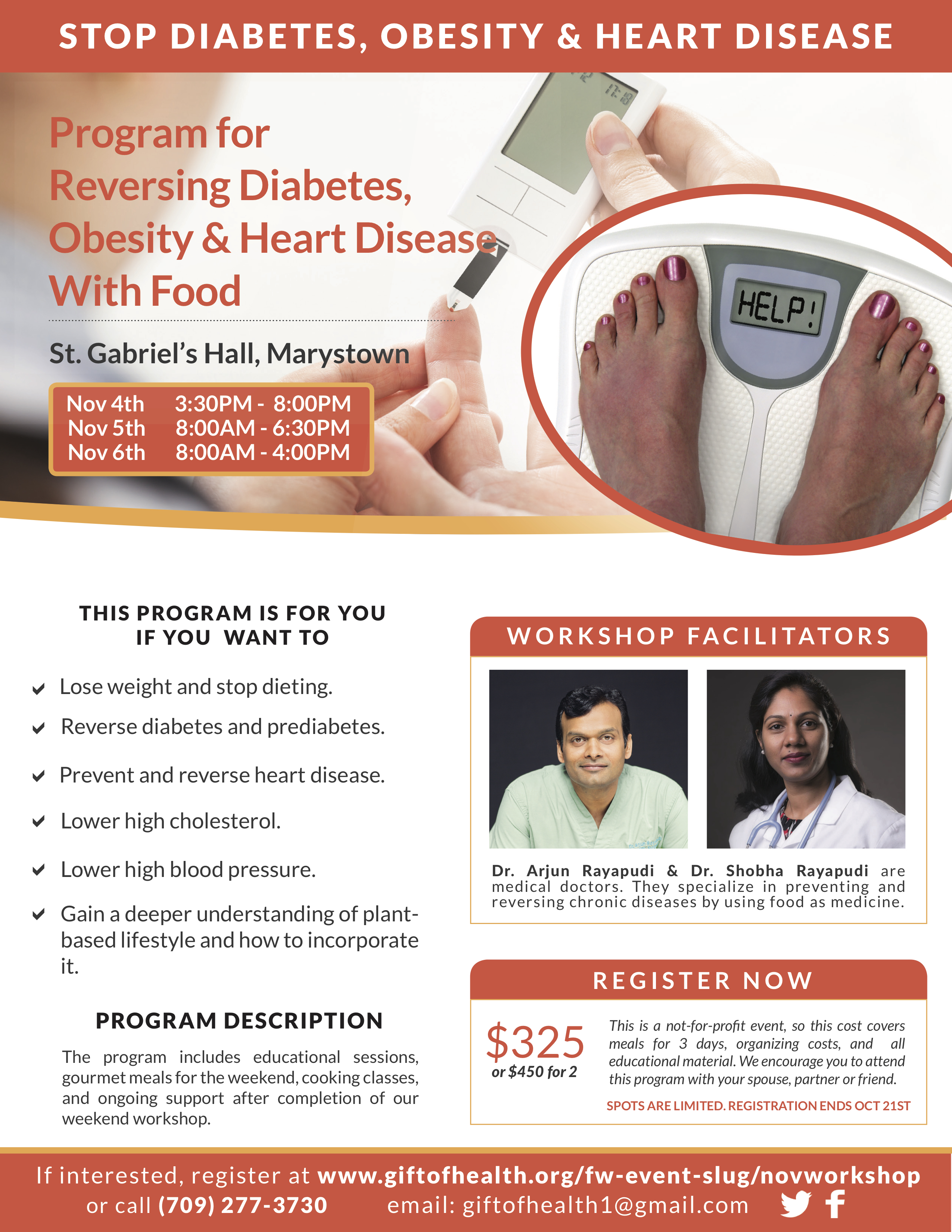 Program for Reversing Diabetes, Obesity & Heart Disease with Food