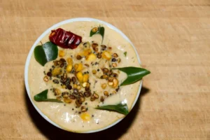 Spicy Indian chutney with herbs and spices.